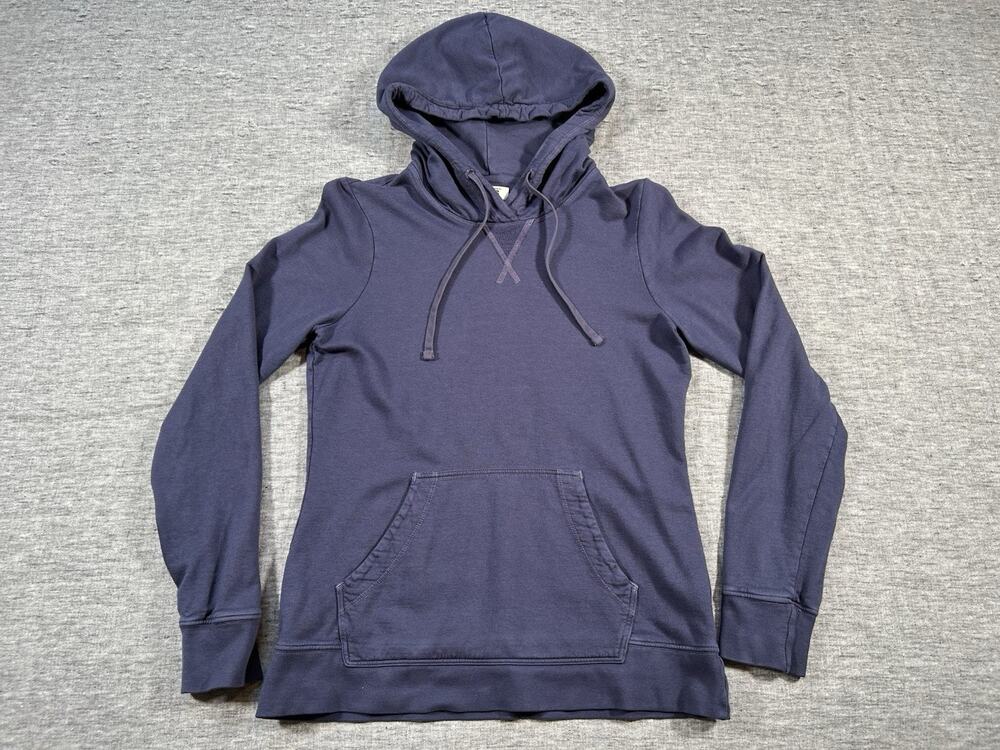 American Giant Hoodie Womens Small Navy Blue Pullover Sweatshirt Made in USA